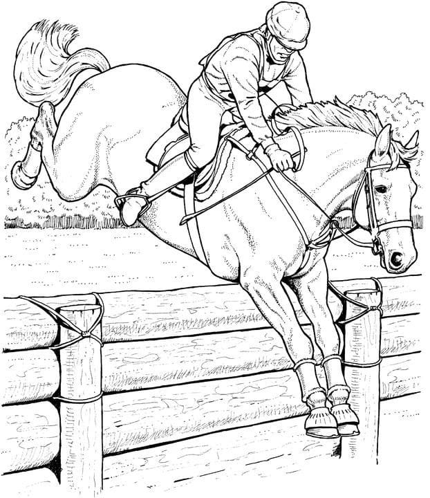 Équitation 10 coloring page