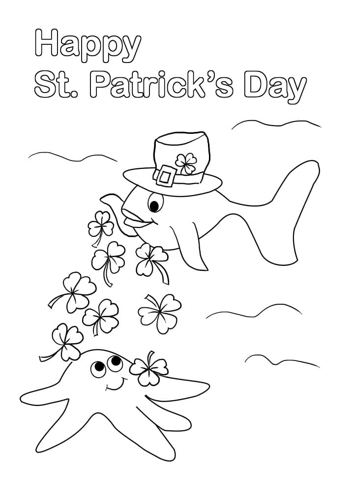 Coloriage Fête de la Saint-Patrick Pour Enfants