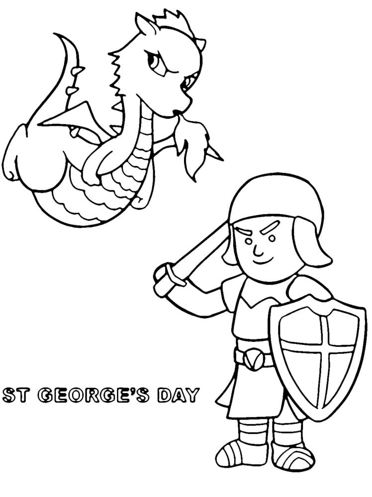 Fête de Saint-Georges coloring page