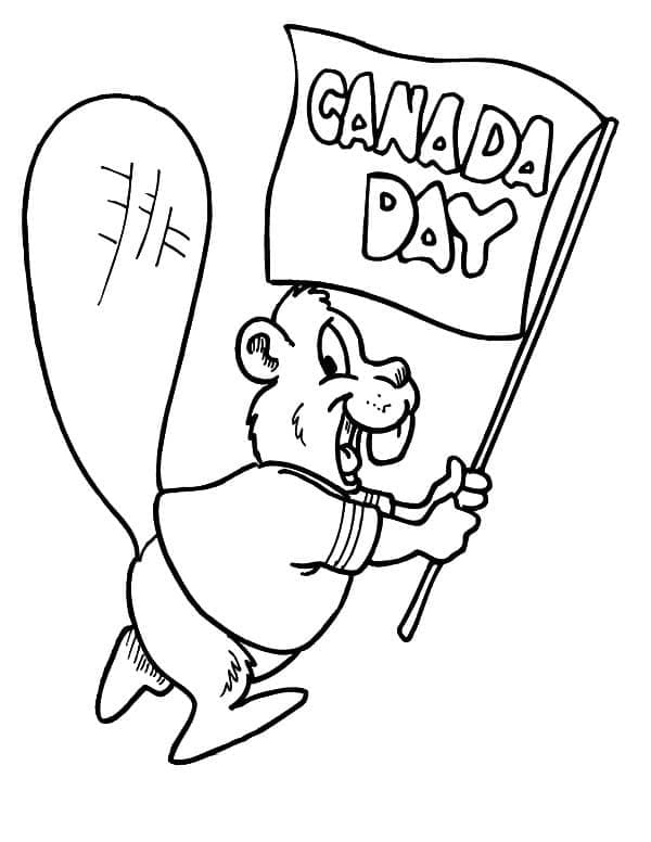 Fête du Canada 4 coloring page