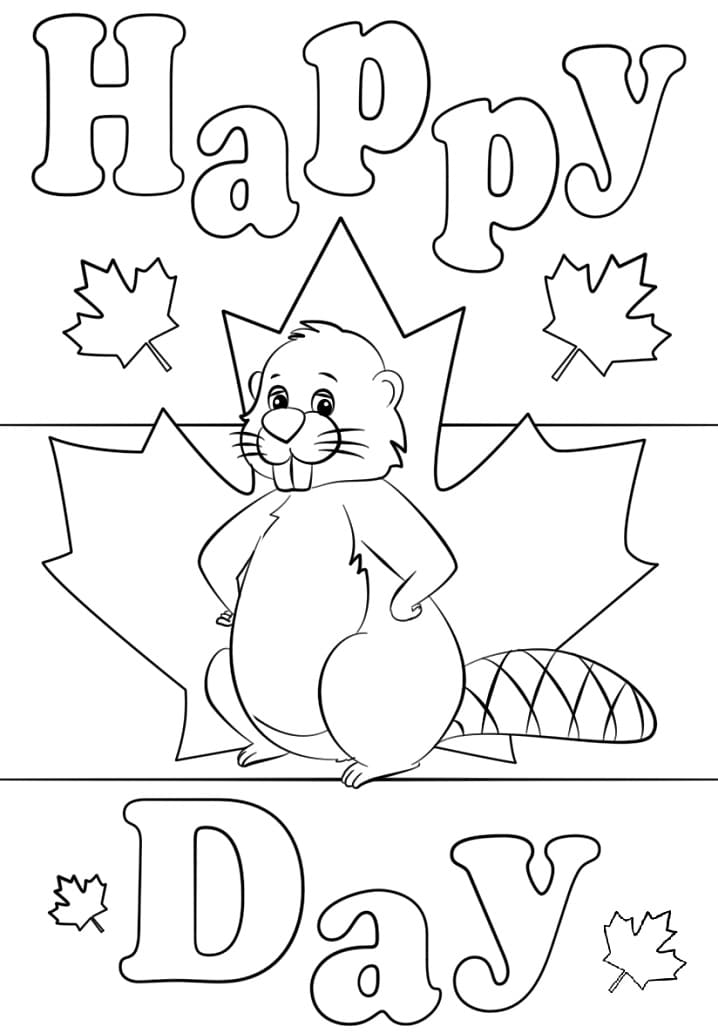Fête du Canada Gratuite Pour les Enfants coloring page