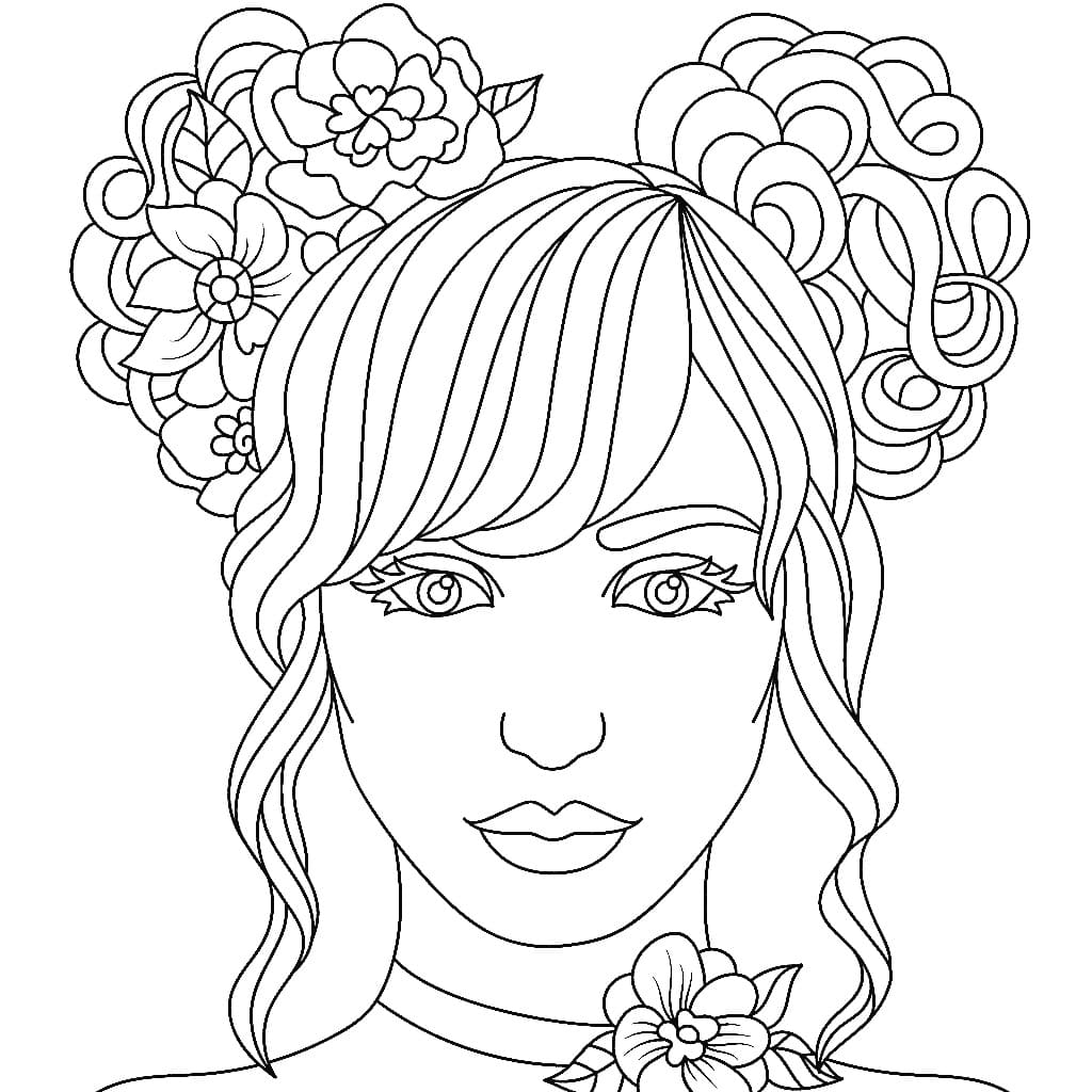 Fille Ado 2 coloring page