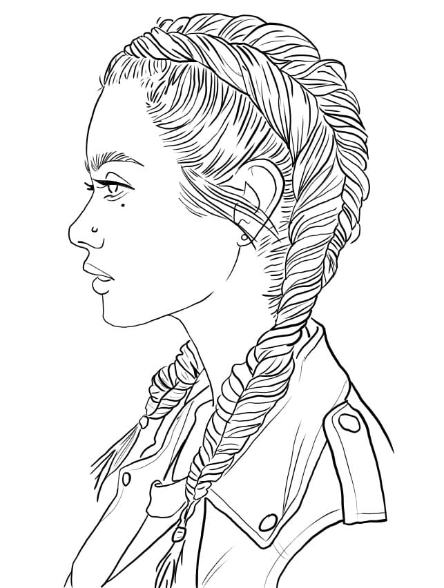 Fille Ado 3 coloring page