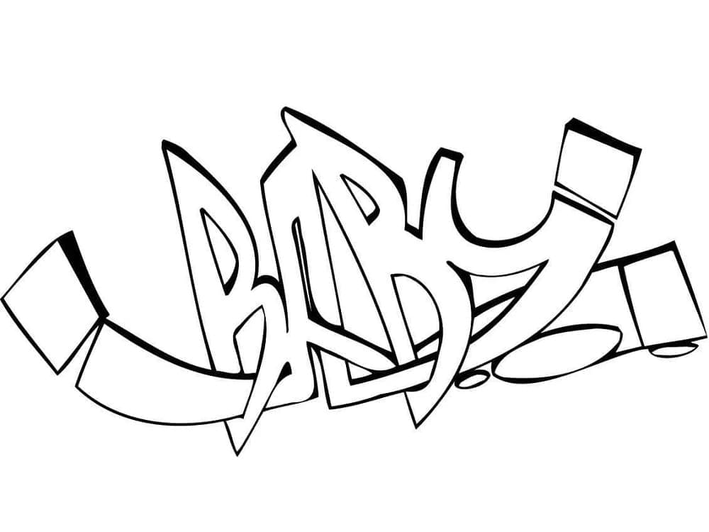 Graffiti Bébé coloring page