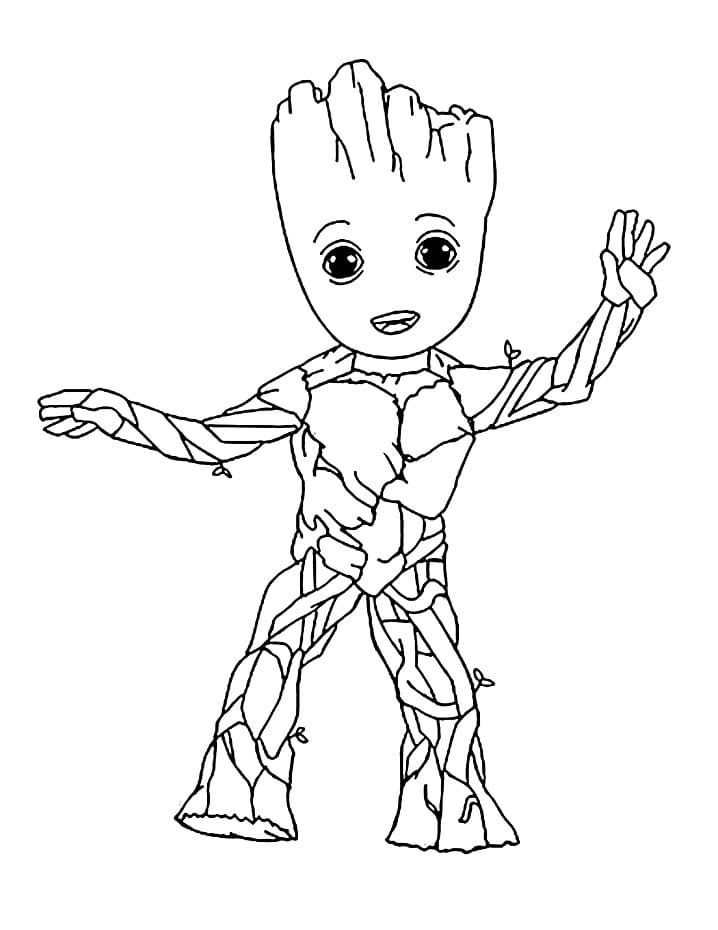 Groot Mignon coloring page