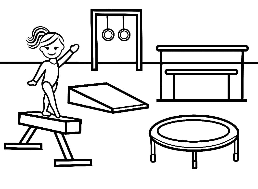 Coloriage Gymnastique Imprimer Sur ColoriageEnfant Com