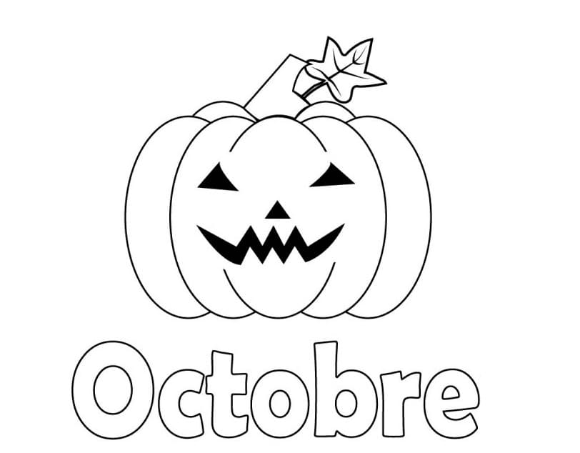 Halloween d’Octobre coloring page