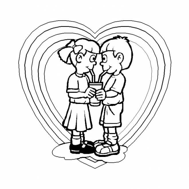 Image d’Amour coloring page