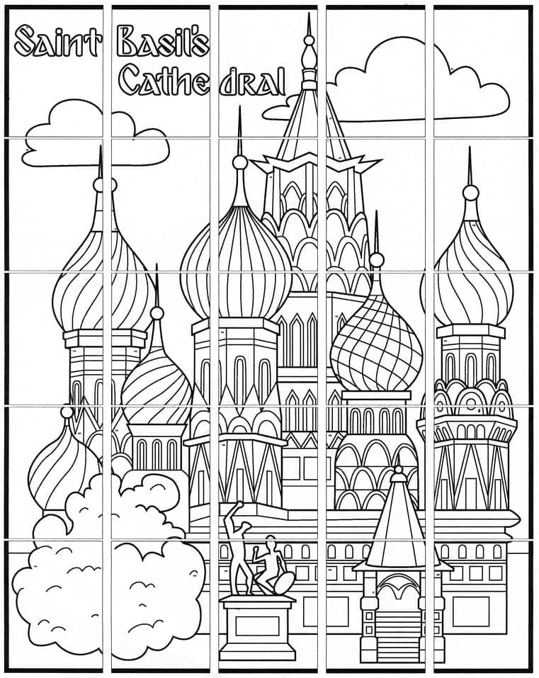 Image de Cathédrale Basile-le-Bienheureux coloring page