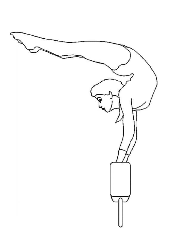 Coloriage Image de Gymnastique