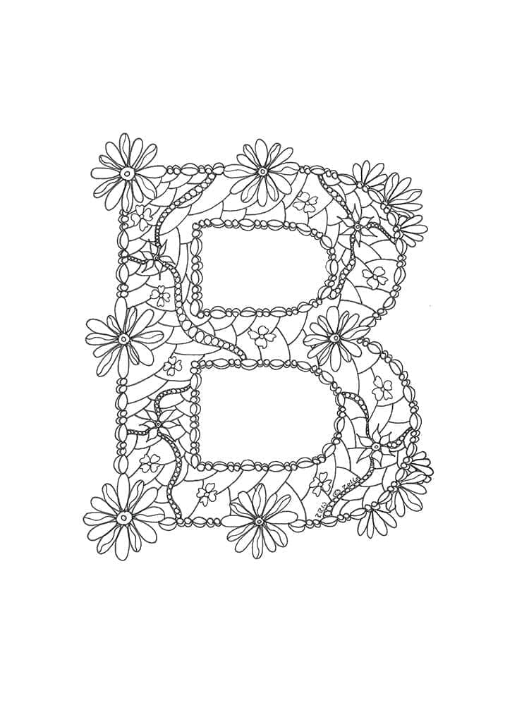 Coloriage Image de la Lettre B