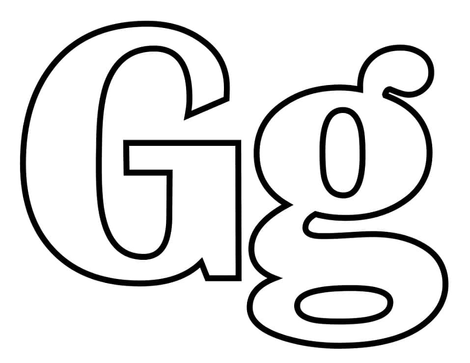 Coloriage Image de la Lettre G