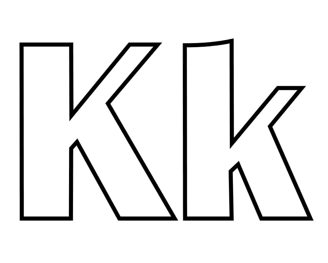 Coloriage Image de la Lettre K