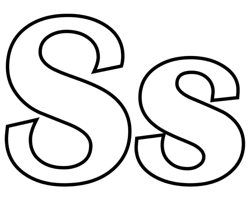 Coloriage Image de la Lettre S