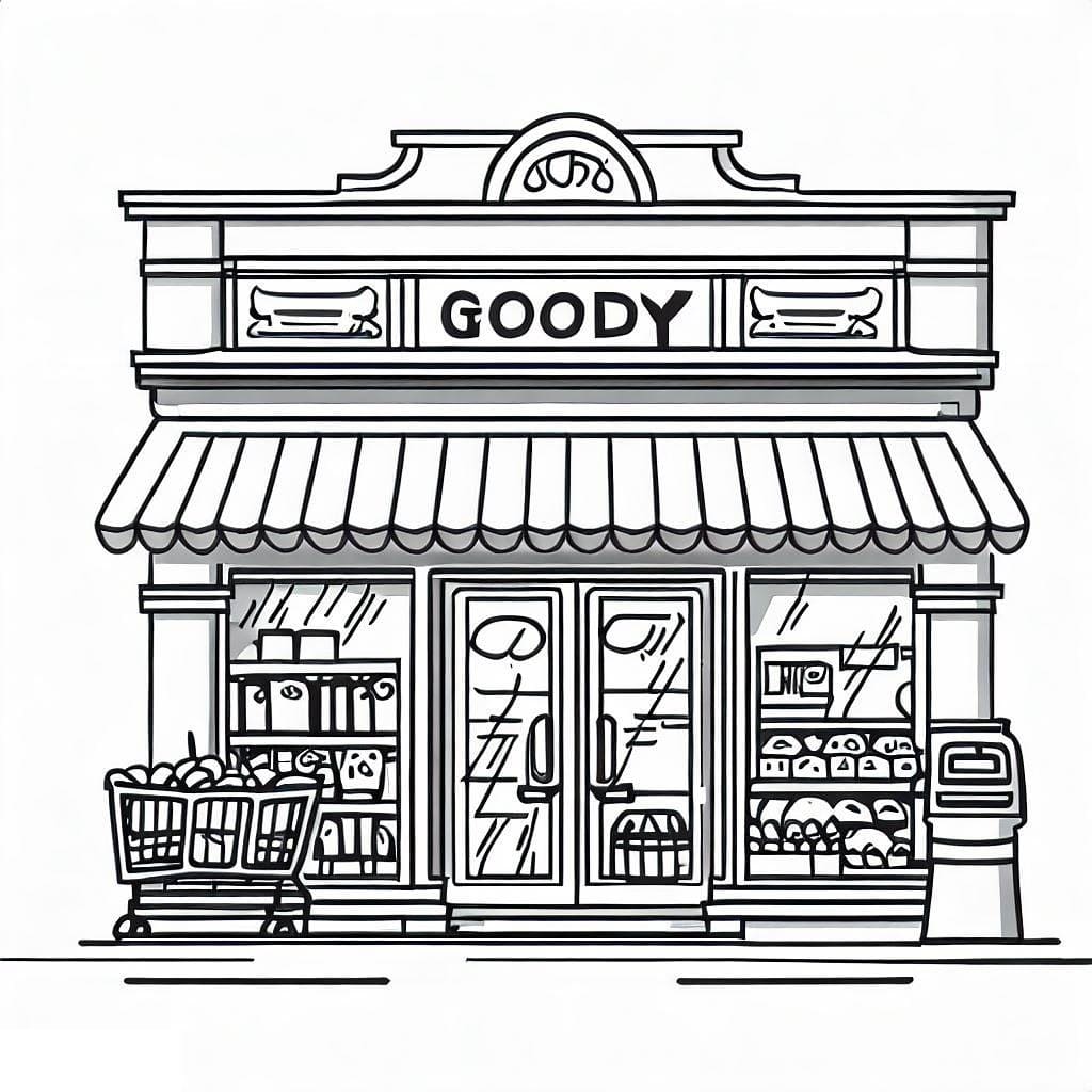 Image de l’Épicerie coloring page