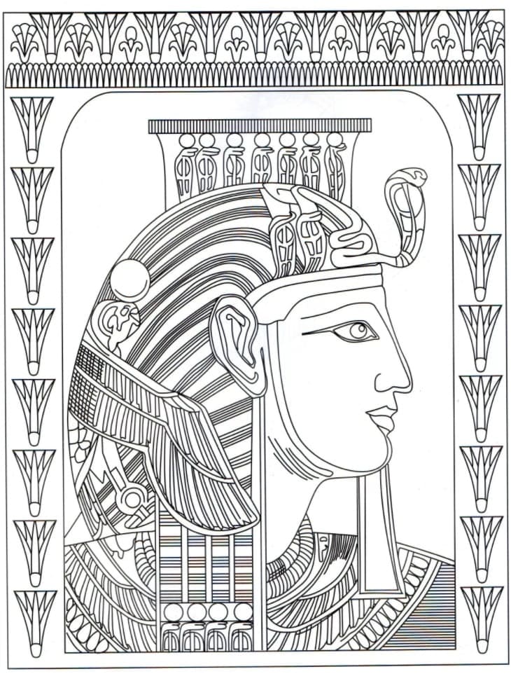 Coloriage Image de Pharaon