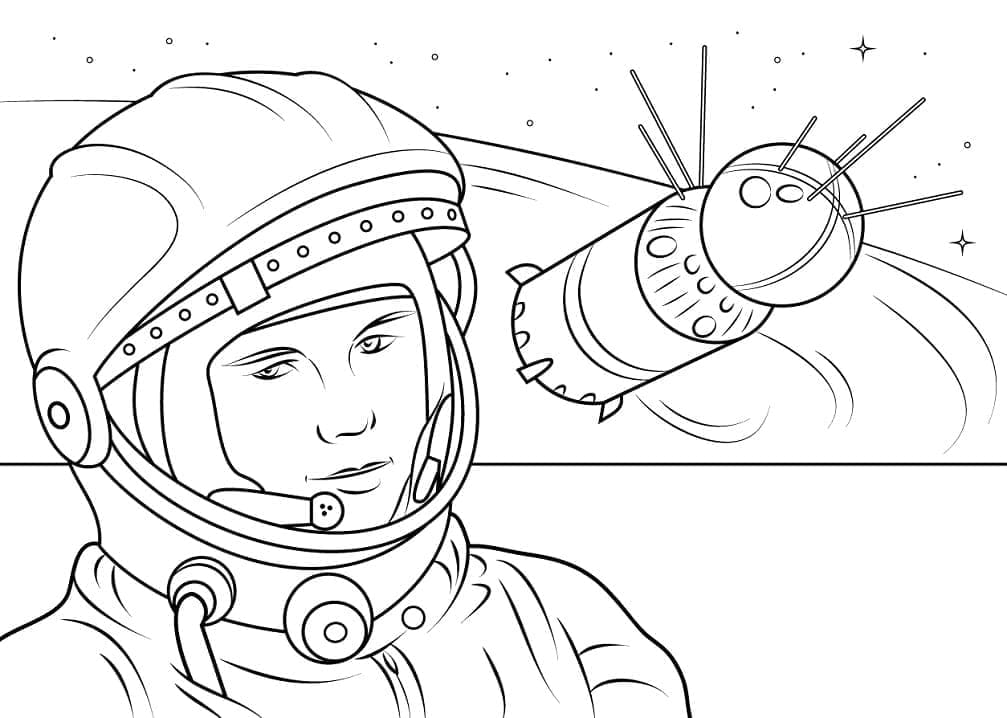 Image de Youri Gagarine coloring page