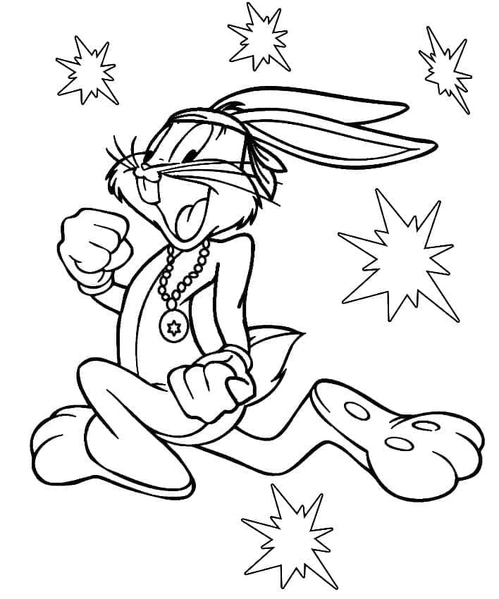 Incroyable Bugs Bunny coloring page