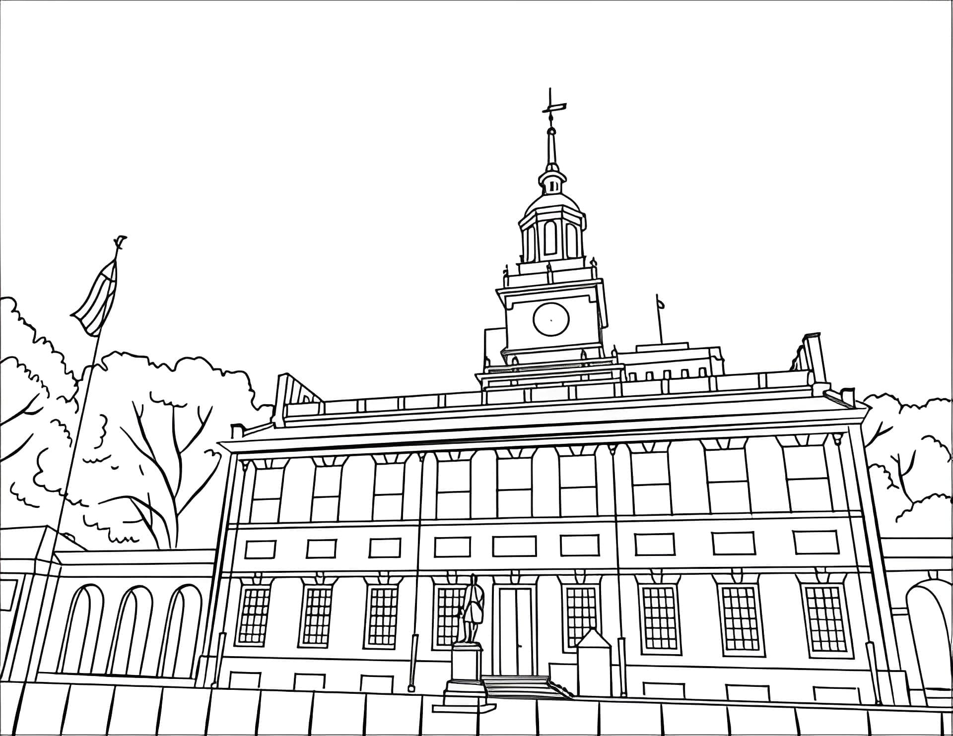 Coloriage Independence Hall