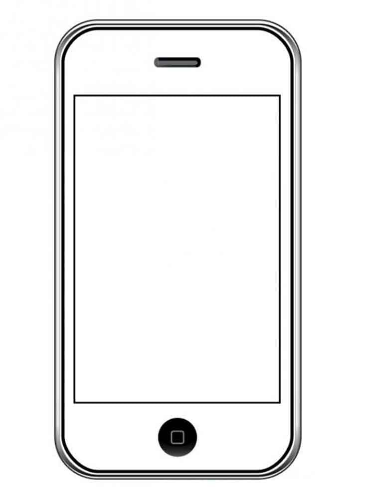 Iphone 5 coloring page