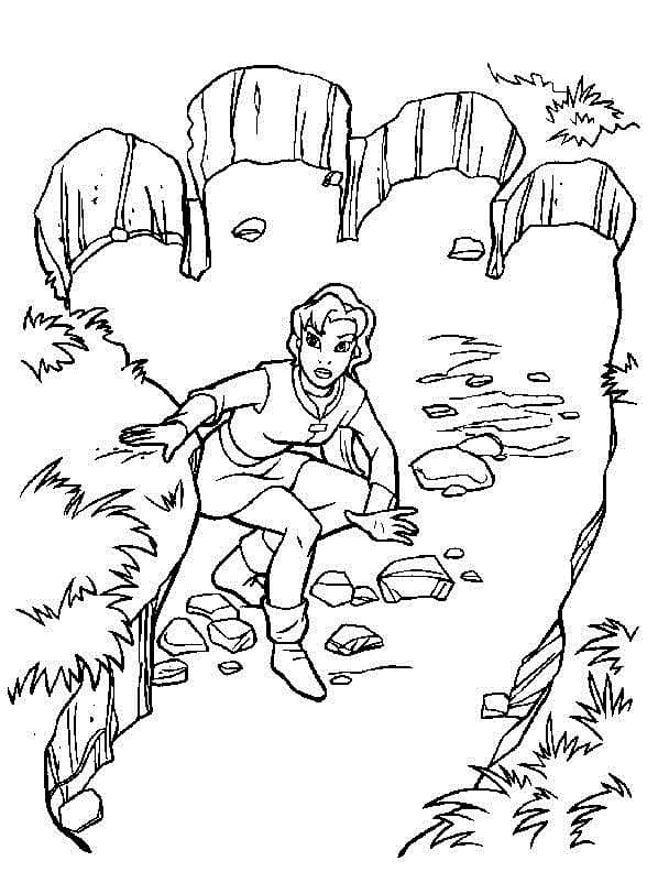 Kayley de Excalibur, l’épée Magique coloring page