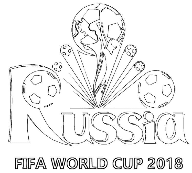 Coloriage La Coupe du Monde 2018