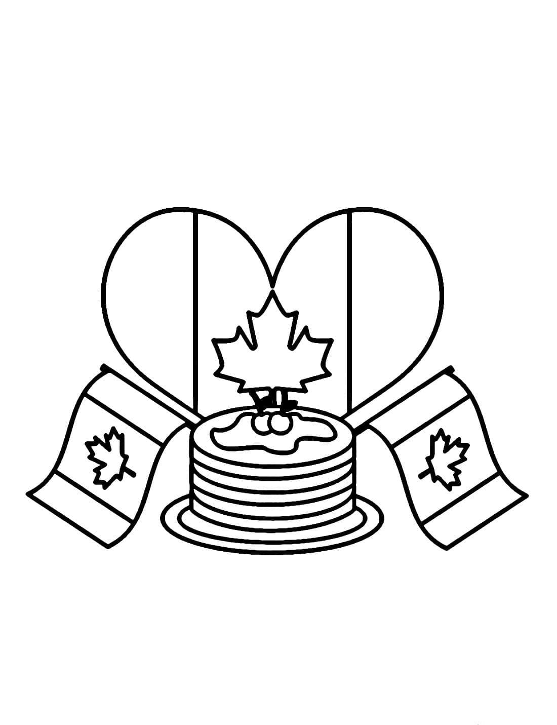 La Fête Nationale du Canada coloring page