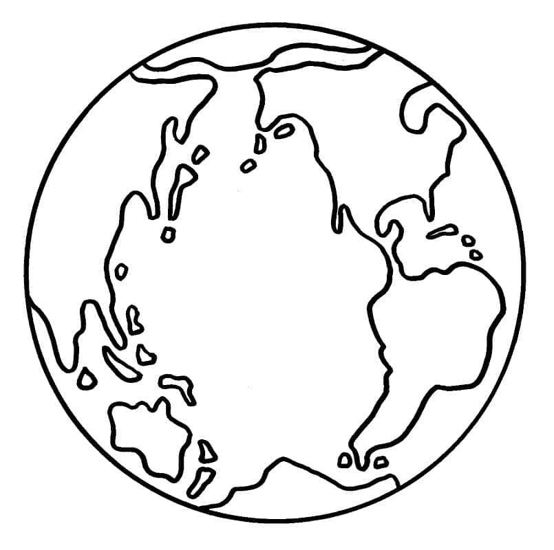 La Planète Terre coloring page