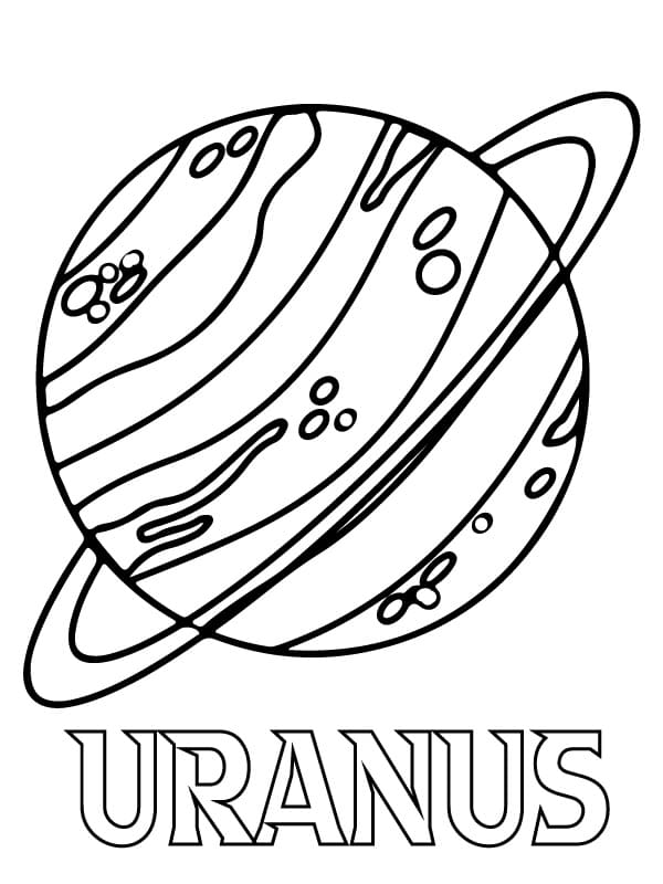 Coloriage La Planète Uranus