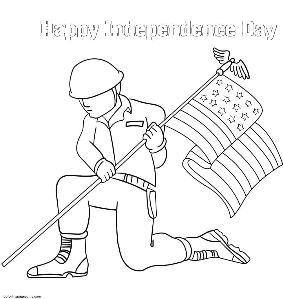 Le Jour de l’Indépendance coloring page
