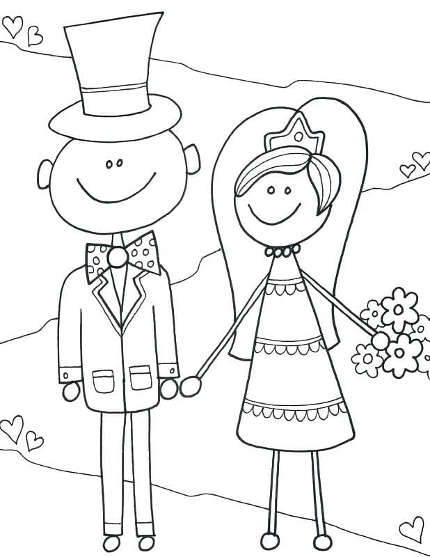 Le Mariage d’Amour coloring page
