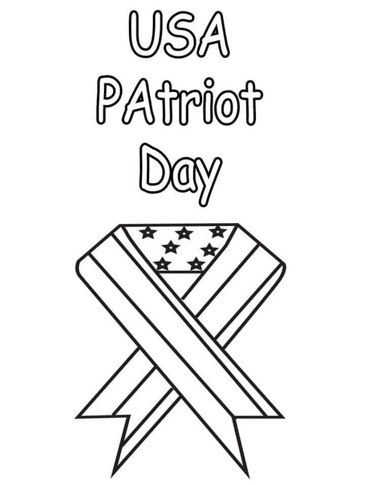 Le Patriot Day coloring page