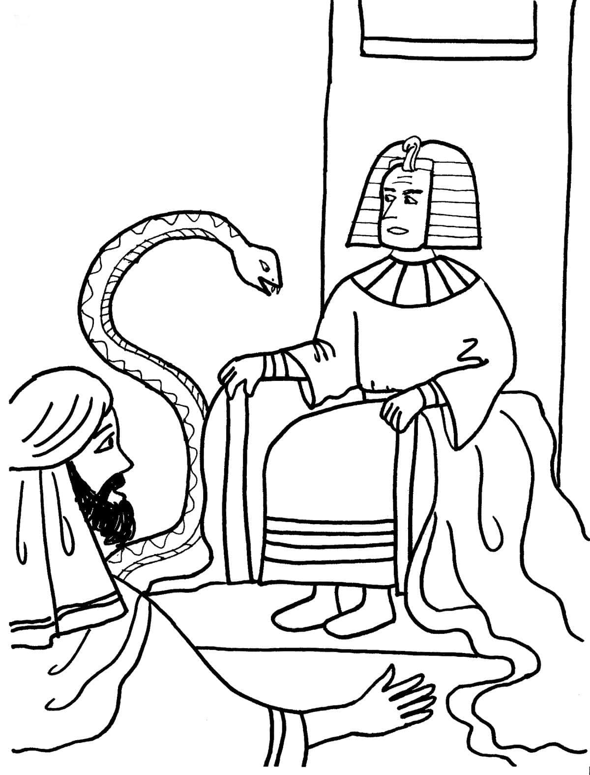 Le Pharaon coloring page