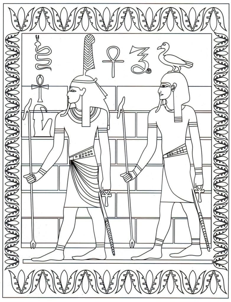 L’Egypte Ancienne coloring page