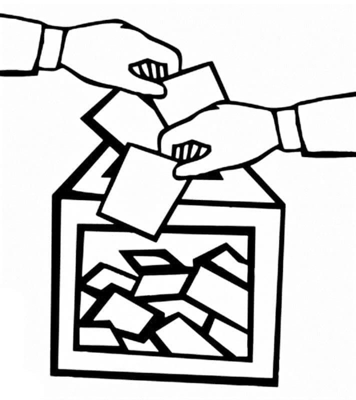 l’Election Day coloring page