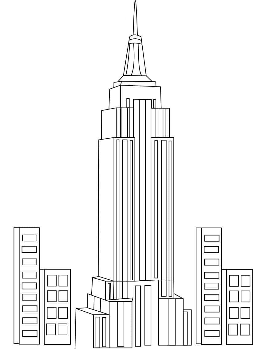 L’Empire State Building coloring page
