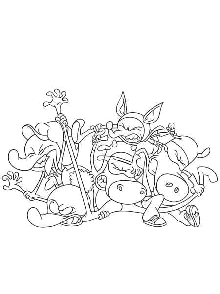 Les Minijusticiers coloring page