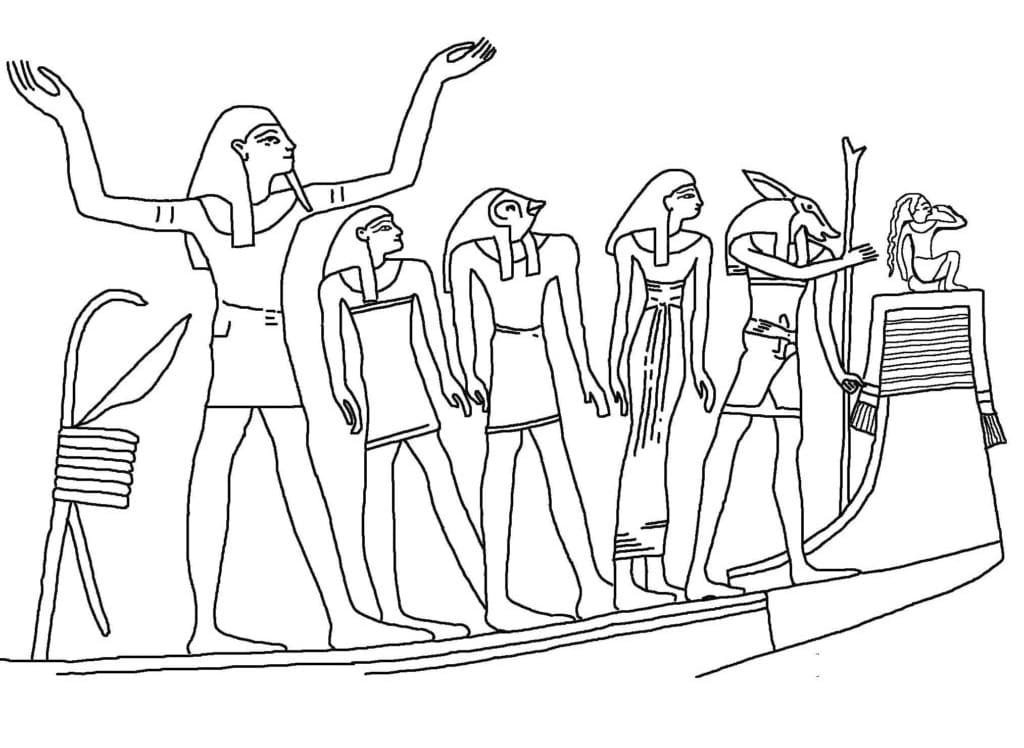 Les Pharaons d’Egypte coloring page
