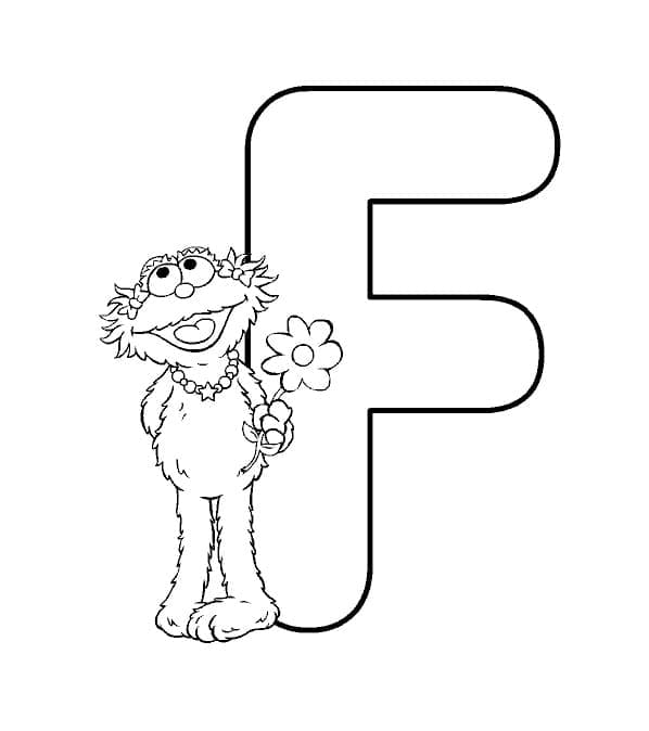 Lettre F Imprimable coloring page