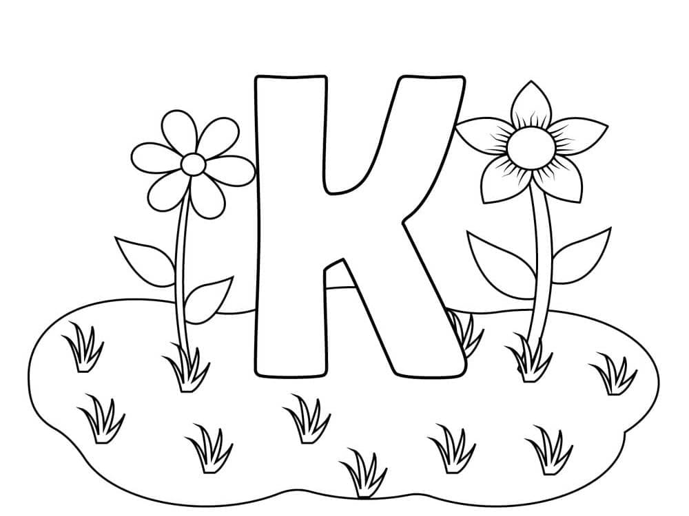 Lettre K Gratuite Pour les Enfants coloring page