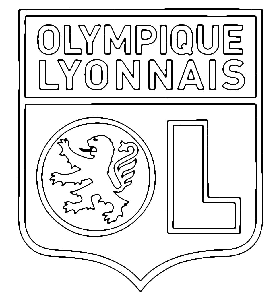 Coloriage L'Olympique Lyonnais