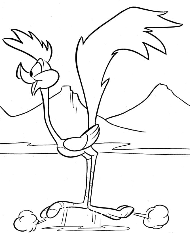 Looney Tunes Bip Bip coloring page