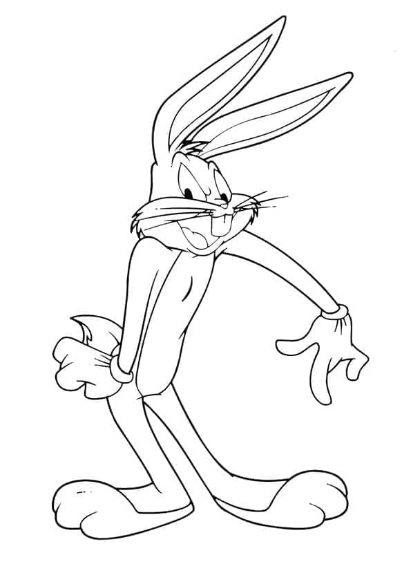 Looney Tunes Bugs Bunny coloring page