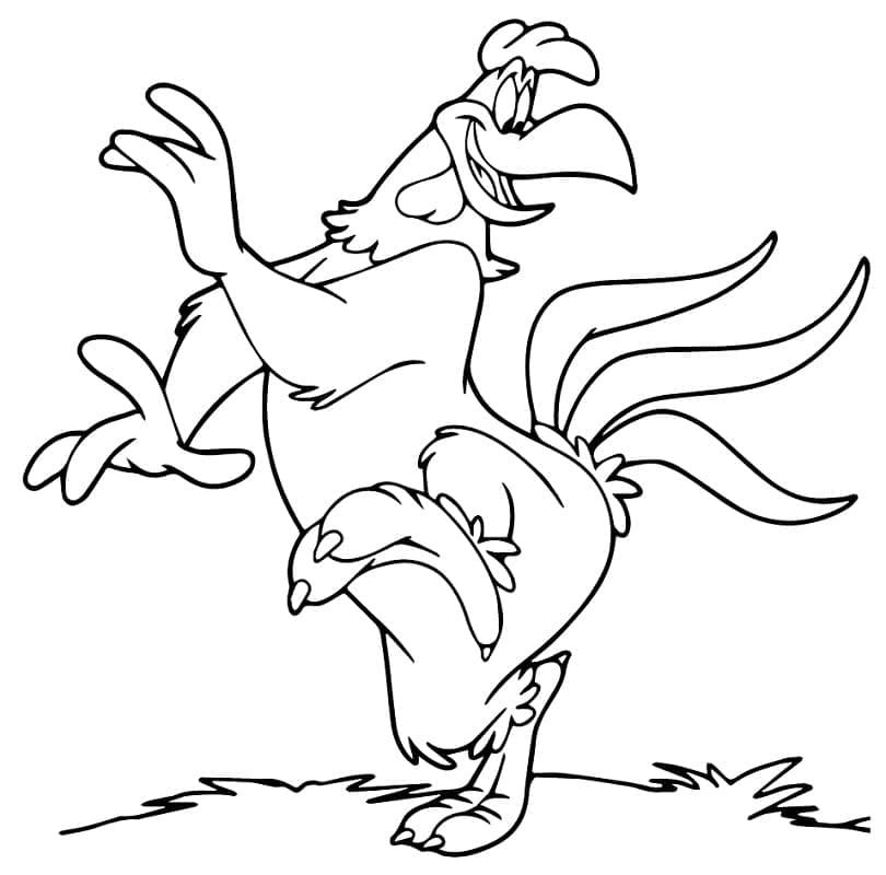 Looney Tunes Charlie le Coq coloring page