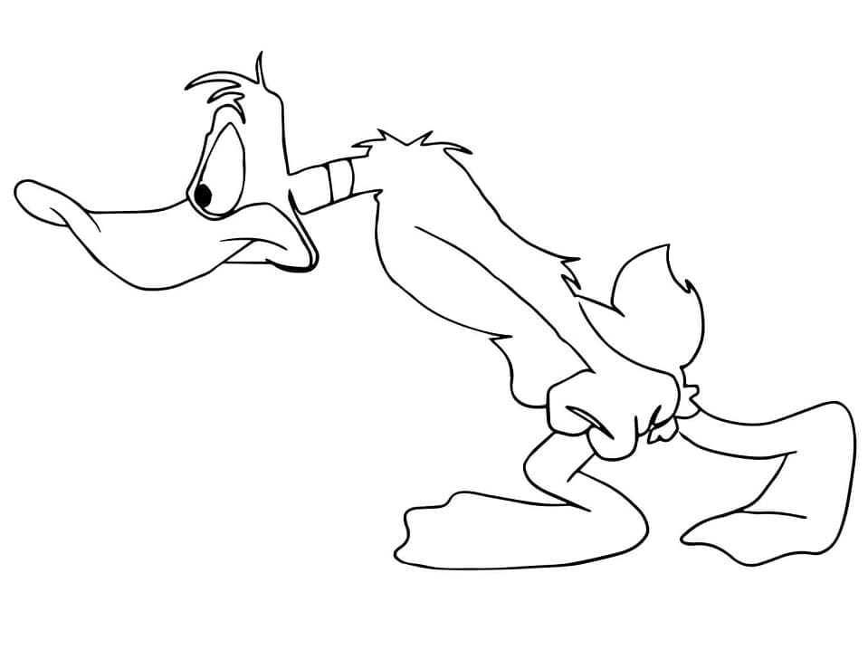 Looney Tunes Daffy Duck coloring page