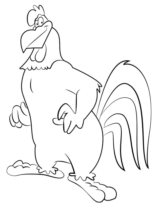 Coloriage Looney Tunes dans Charlie le Coq
