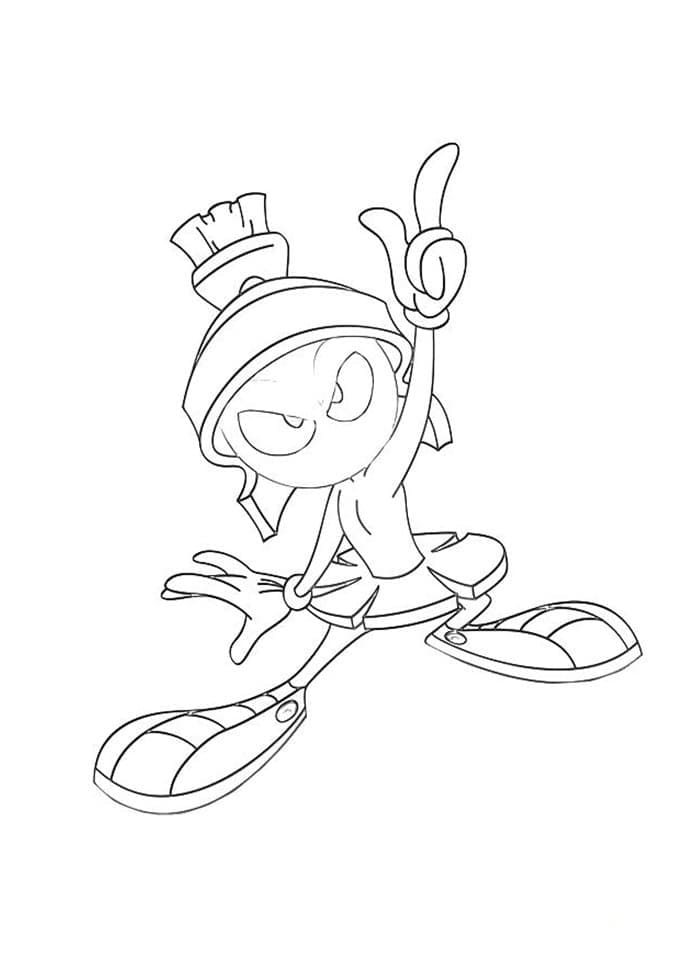 Looney Tunes Marvin le Martien coloring page