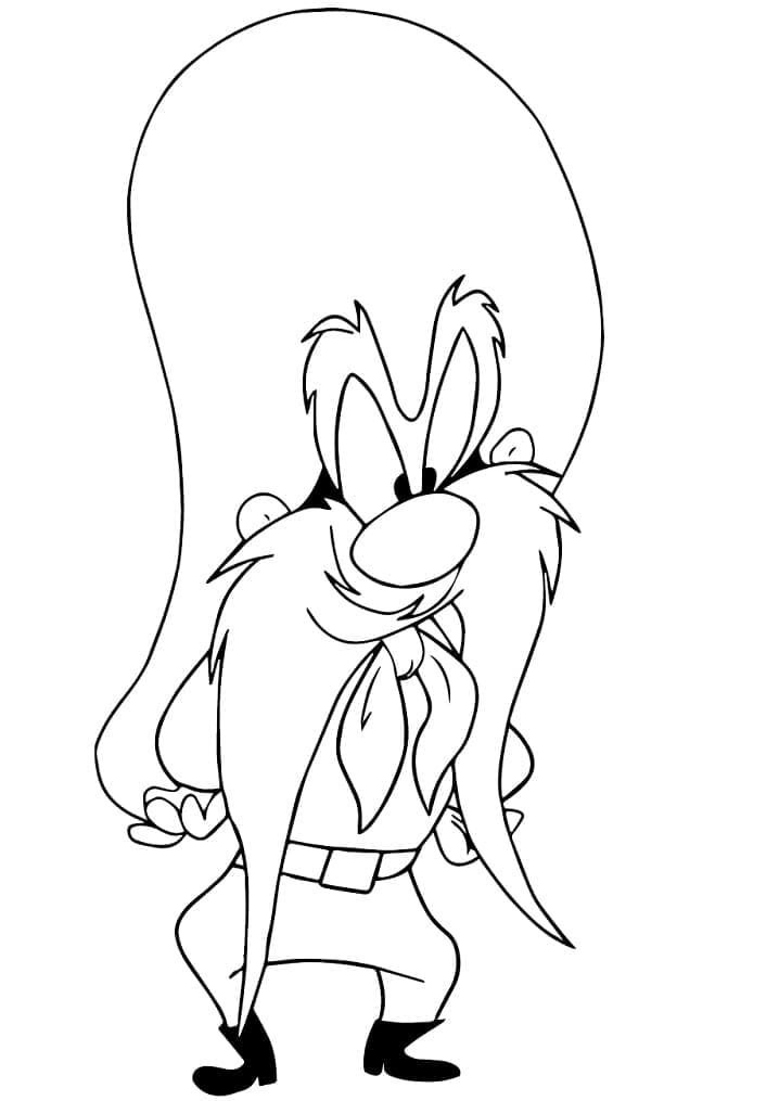 Coloriage Looney Tunes Sam le Pirate