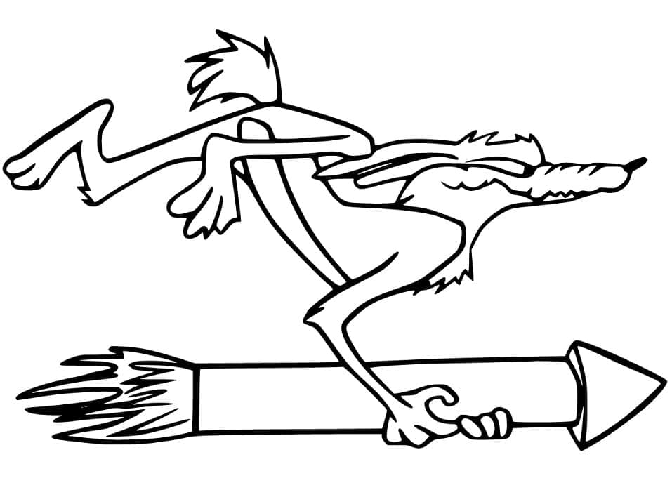 Looney Tunes Vil Coyote coloring page