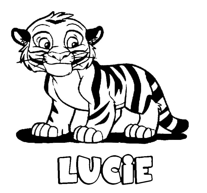 Lucie 1 coloring page